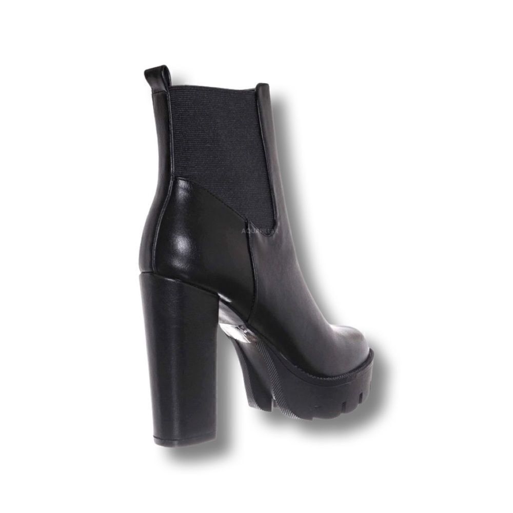 X2B Block Heel Zip Chelsea Boot - Picture 5 of 13